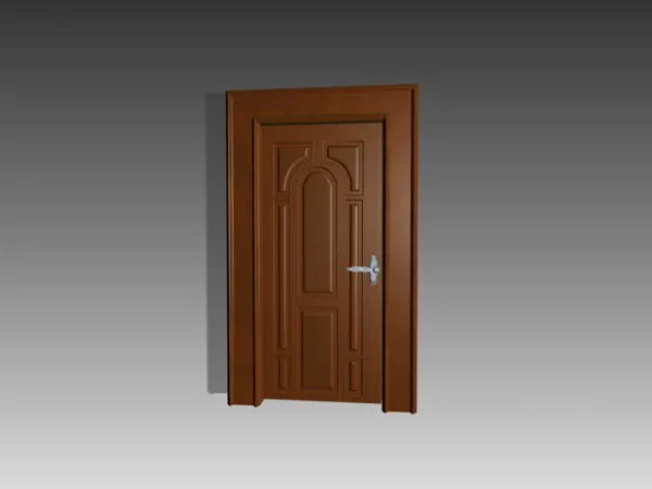 Wooden Home Security Door 3d model Wooden Home Security Door 3d model