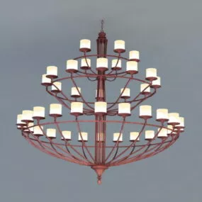 Home Horizon Ring 3 Tier Chandelier 3d model