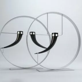 Minimalist Horn Decor 3d model
