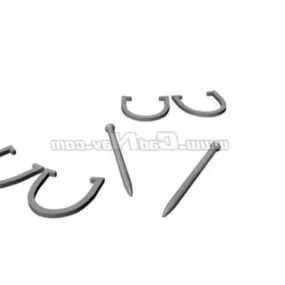 Industrial Horse Shoes Set 3d model