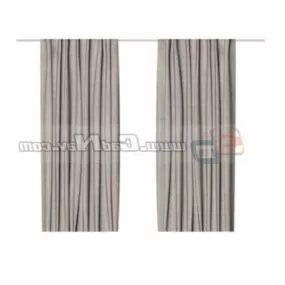Hospital Bed Curtain Equipment 3d model