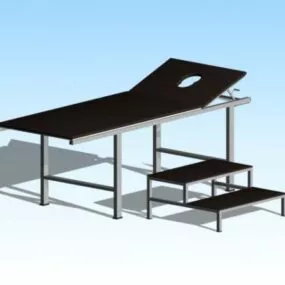 Hospital Equipment Examination Table 3d model