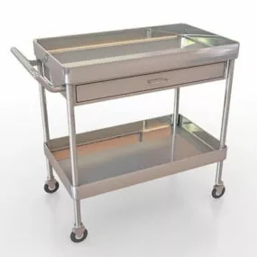 Hospital Medication Cart 3d model