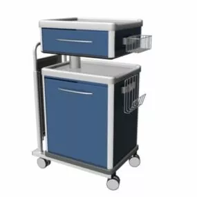 Hospital Nursing Supply Cart 3d model