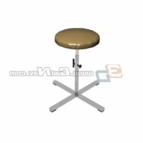 Hospital Furniture Round Stool 3d model