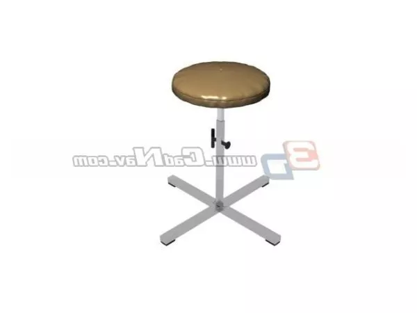 Hospital Furniture Round Stool 3d model Hospital Furniture Round Stool 3d model
