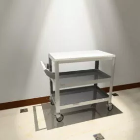 Hospital Utility Cart 3d model