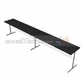 Hospital Furniture Waiting Benches 3d model