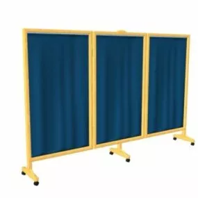 Hospital Equipment Ward Screen 3d model