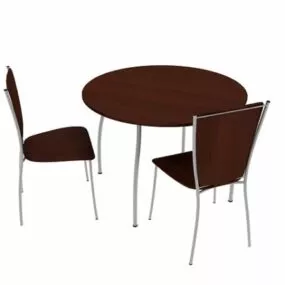 Hospital Furniture Ward Table Chair 3d model
