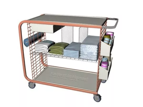 Wheels Shopping Cart 3d model