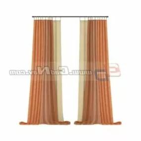 Hotel Blackout Window Curtain Drape 3d model