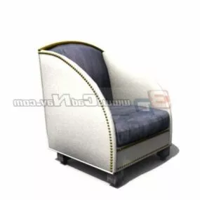 Hotel Single Fabric Armchair 3d model