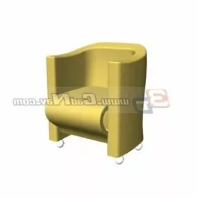 Hotel Room Sofa Chair Furniture 3d model
