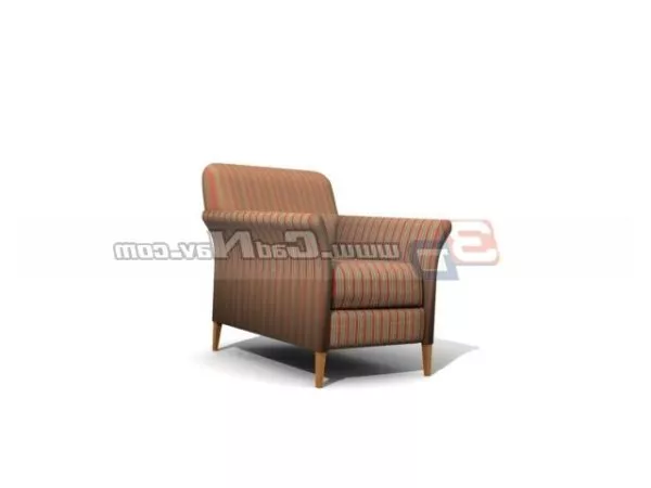 Hotel Furniture Brown Leather Sofa Chair 3d model Hotel Furniture Brown Leather Sofa Chair 3d model