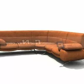 Hotel Lobby Luxury Waiting Sofa 3d model
