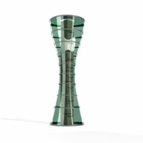 Hourglass Style Column Design 3d model