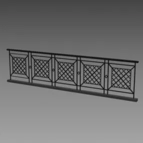 House Railing Design 3d model