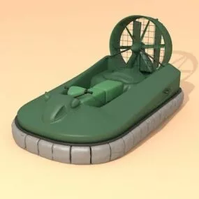 Watercraft Hovercraft Ship 3d model