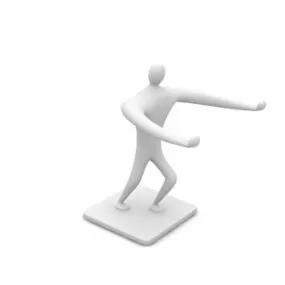Human Figure Ceramic Statue 3d model