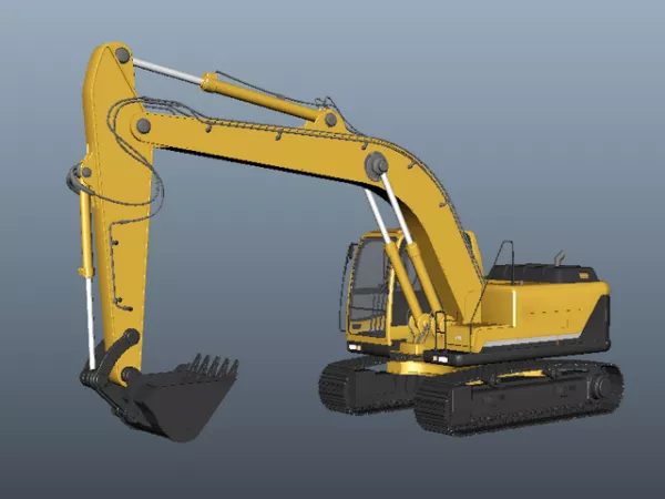 Crawler Excavator 3d model