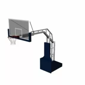 Hydraulic Basketball Stand Equipment 3d model