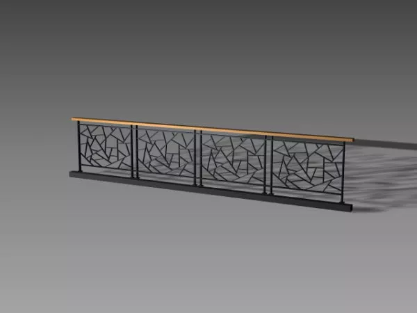 Home Garden Iron Railing Design 3d model Home Garden Iron Railing Design 3d model