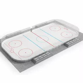 Ice Hockey Rink Equipment 3d model