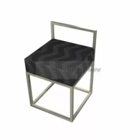 Metal Bar Stool Modern Design 3d model