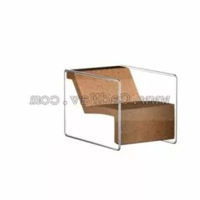 Home Fabric Leisure Chair 3d model