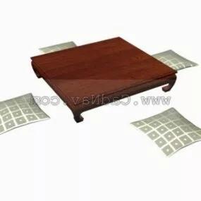 Home Furniture Thai Bed Style 3d model