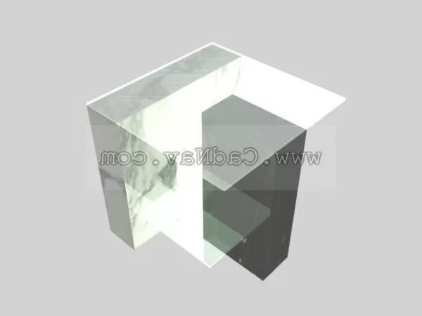 Home Glass Side Table Modern Design 3d model Home Glass Side Table Modern Design 3d model