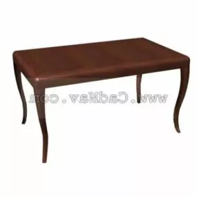 Home Furniture Walnut Tea Table 3d model