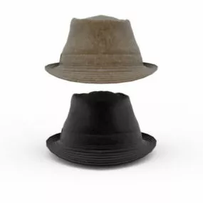Fashion Indiana Jones Hat 3d model