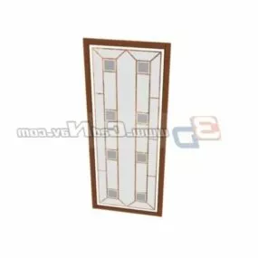 Indoor Bedroom Door Design 3d model