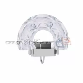 Indoor Design Crystal Wall Light 3d model