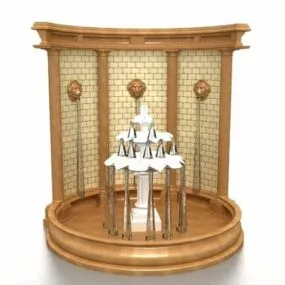 Indoor Fountain Waterfalls Decoration 3d model