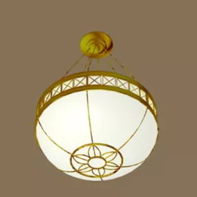 Indoor Vintage Pendant Light Fixture 3d model