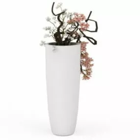 Indoor Tall Potted Plant Decoration 3d model