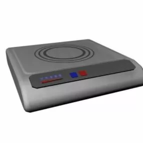 Kitchen Induction Stove 3d model