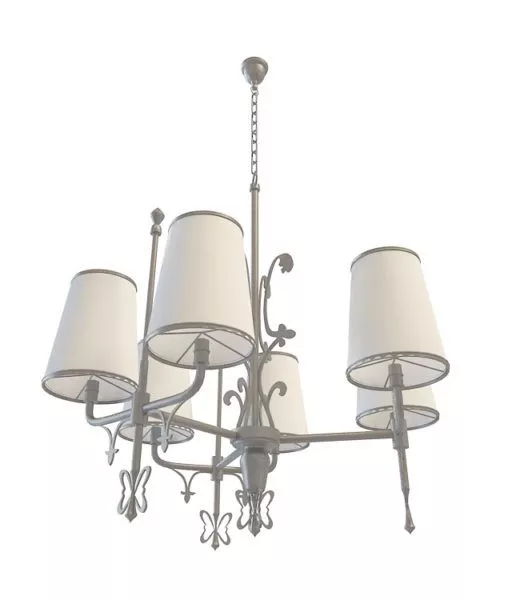 Industrial Style Chandelier Lighting 3d model Industrial Style Chandelier Lighting 3d model