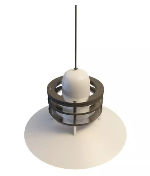 Industrial Round Pendant Lighting 3d model Industrial Round Pendant Lighting 3d model