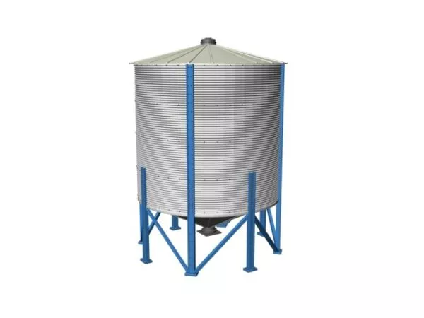 Industrial Heavy Storage Silo 3d model Industrial Heavy Storage Silo 3d model