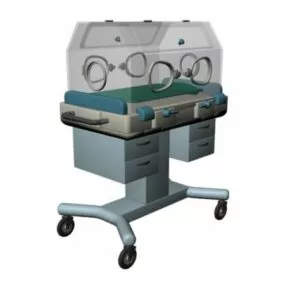 Hospital Infant Incubator 3d model