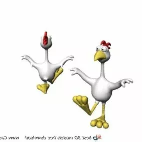 Inflatable Animal Chicken Toy 3d model