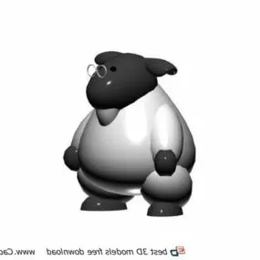 Inflatable Cartoon Cow Toy 3d model