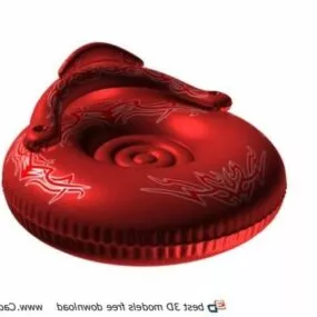 Plastic Inflatable Kids Jumping Bed 3d model