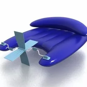 Watercraft Inflatable Raft 3d model