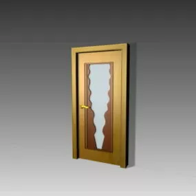 Home Interior Glass Door 3d model