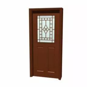 Interior Home Bedroom Door 3d model
